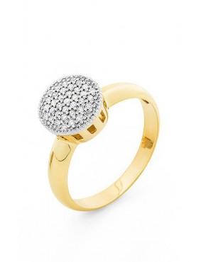 Anel chuveiro com 61 brilhantes - 0011675 Anel chuveiro com 61 brilhantes - 0011675