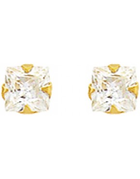 Brinco pedra quadrada - 0023951 Brinco pedra quadrada - 0023951