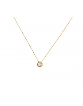 Gargantilha ponto de luz com Zircônia - 0001828 Gargantilha ponto de luz com Zircônia - 0001828